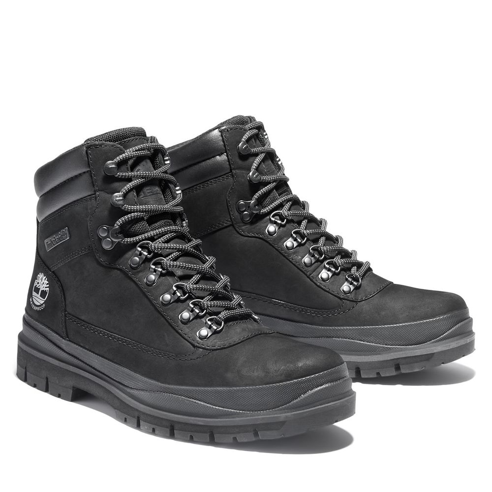 Bocanci De Zapada Timberland Barbati Negrii - Field Trekker Waterproof - Romania - WCZXQE807